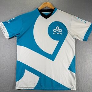Cloud9 Esports Jersey T-Shirt Men's Size Medium Blue White Polyester Official